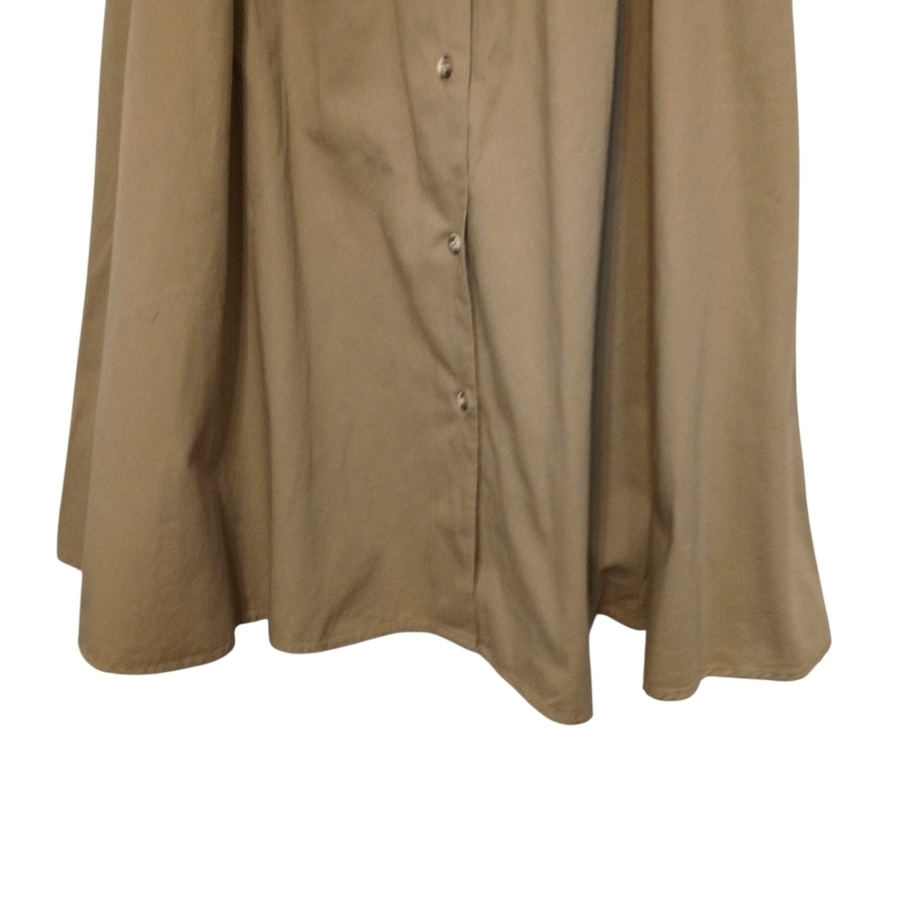 Osh Kosh - Women's Vintage Classic Tan Button-Down Skirt - Size 8 - Picture 3 of 7
